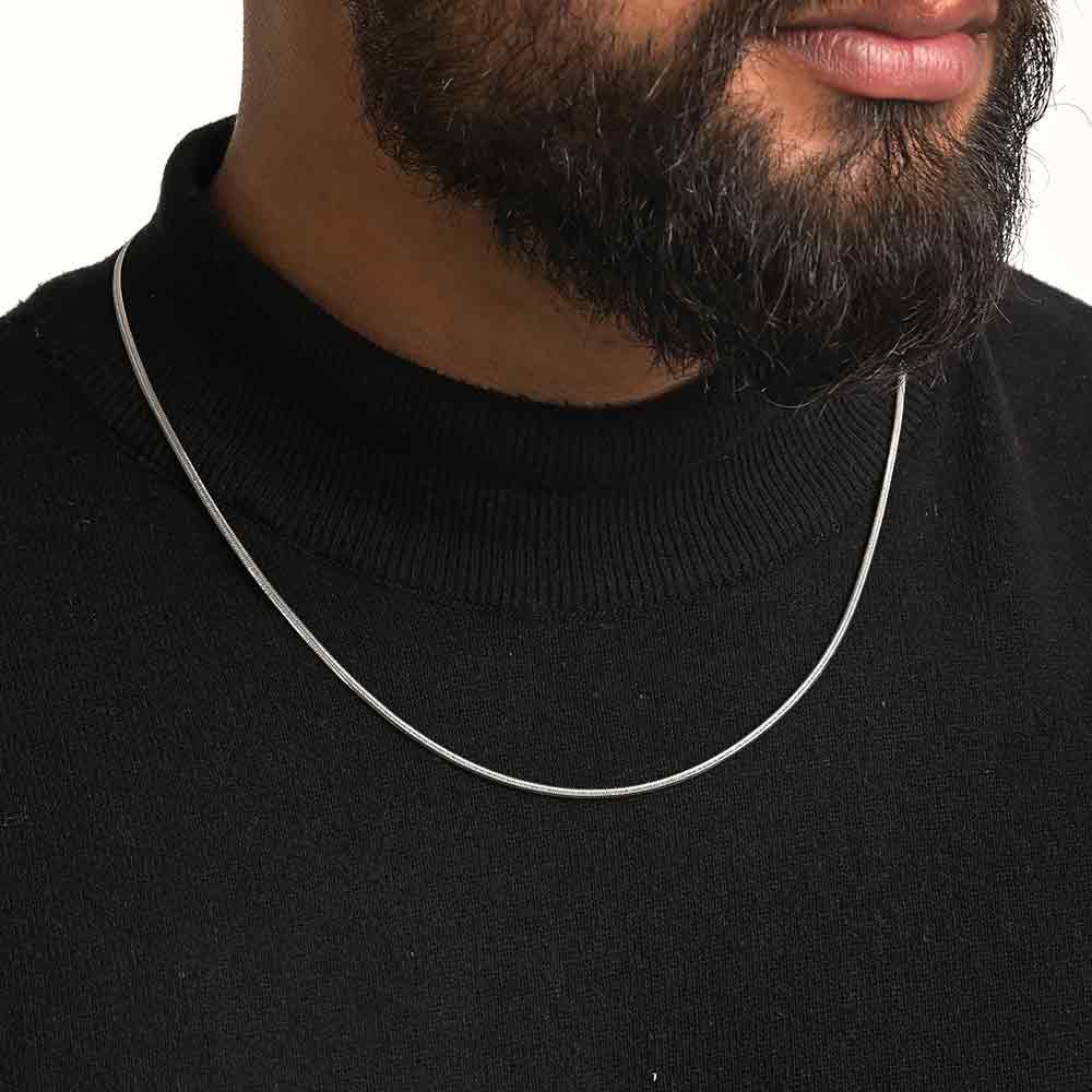 Turanto Silver Jewellery Silver Chain For Boys Necklace For Men Silver  Plated Stainless Sterling Silver Plated Sterling Silver Chain Price in  India - Buy Turanto Silver Jewellery Silver Chain For Boys Necklace